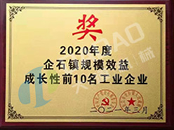 2020年度企石鎮(zhèn)規(guī)模效益成長(zhǎng)性前10名工業(yè)企業(yè)